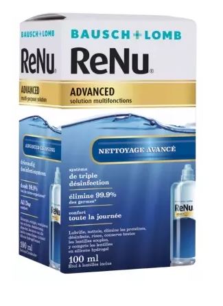 Solución Única Renu Advance  100 ml + Estuche  Bausch & Lomb. 